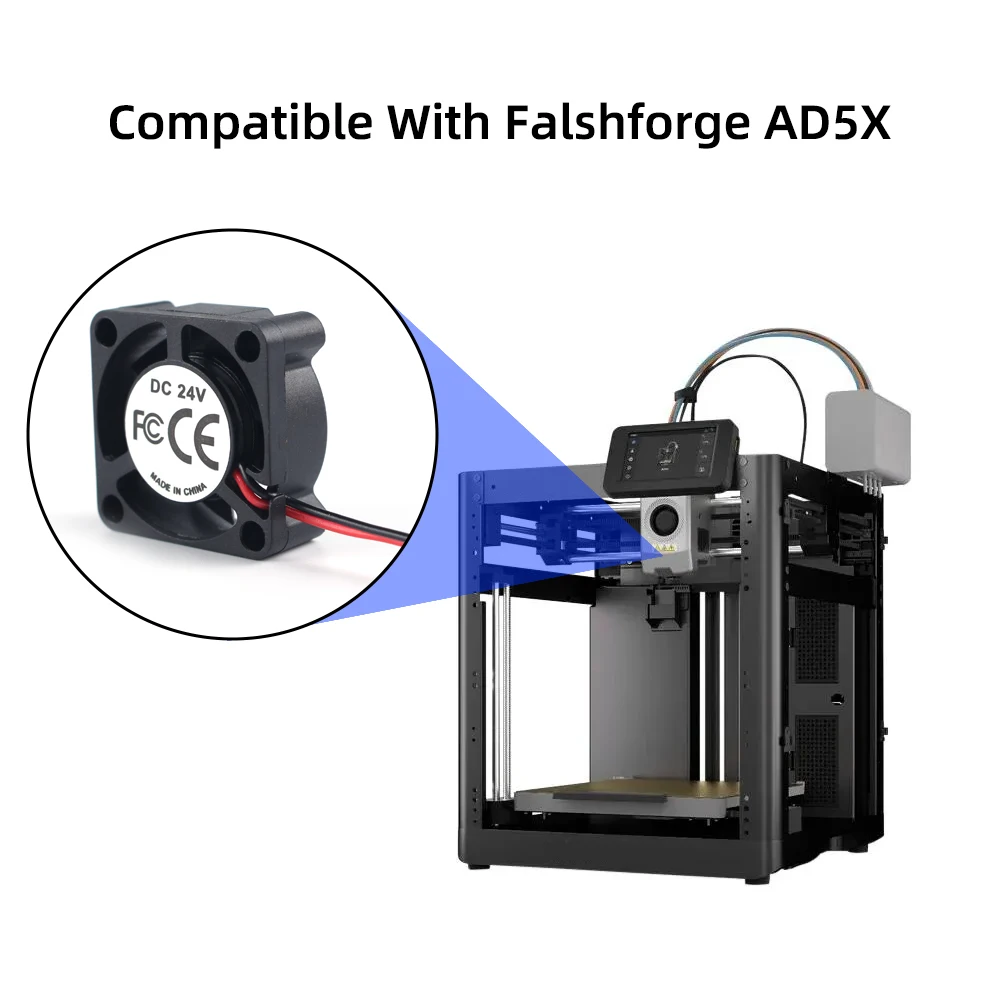 

Вентилятор охлаждения экструдера Flashforge AD5X, 24В, быстрое охлаждение, высококачественный вентилятор для 3D-принтера AD5X