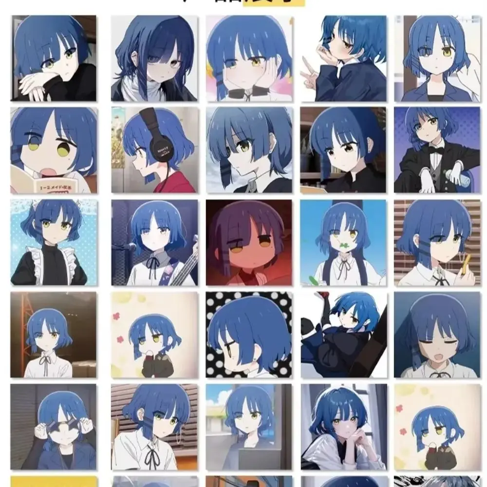 63 قطعة شخصيات Kawaii أنيمي موسيقى الروك فتاة يامادا ريو ملصقات الديكور لوازم الفن القرطاسية صائق