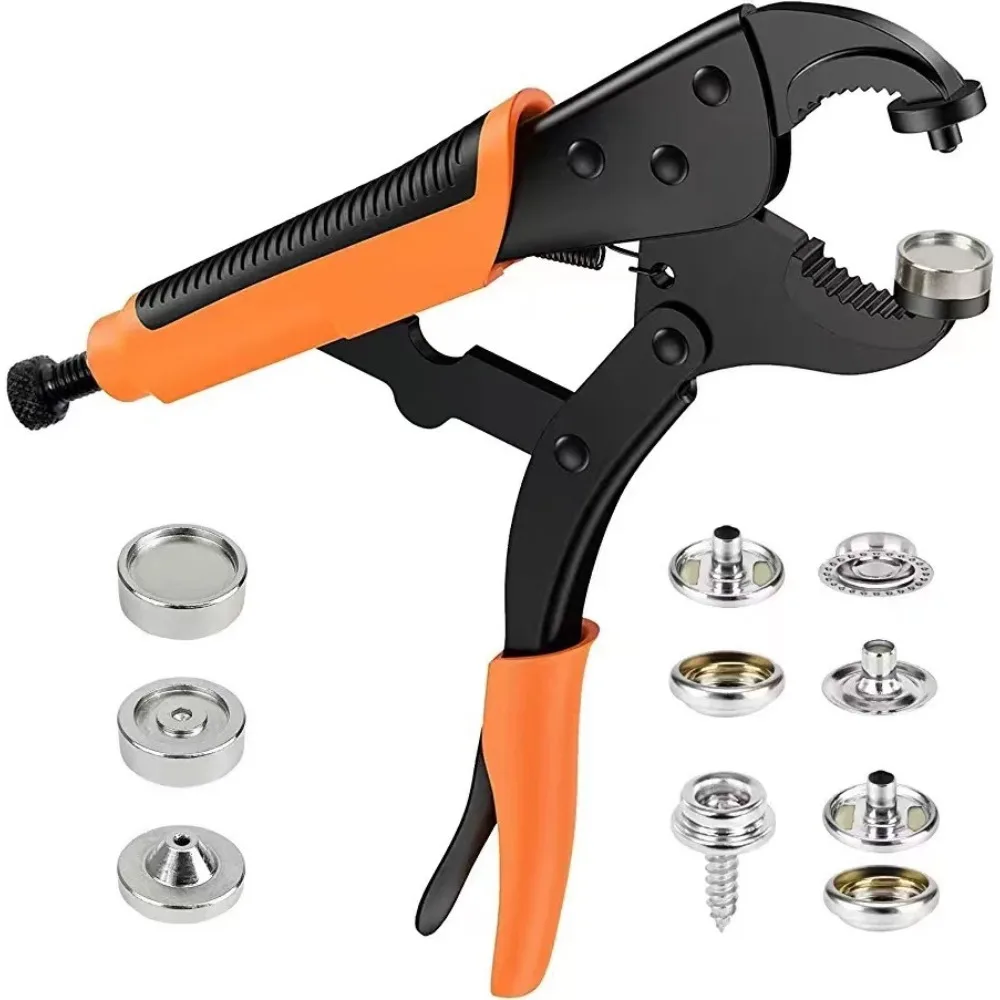 

Heavy Duty Snap Fastener Tool Punching Function 15mm Snap Tool Snap Repair Kit Repairing Boat Covers Canvas Fabric Tarps