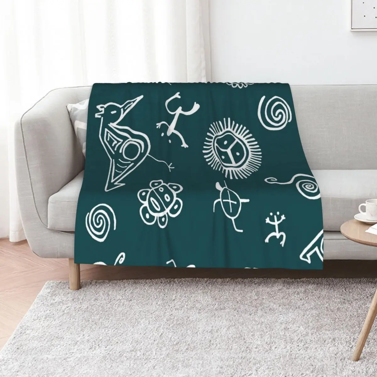 

Taino Pattern Throw Blanket Extra Large Throw cosplay anime Stuffeds Sleeping Bag Blankets