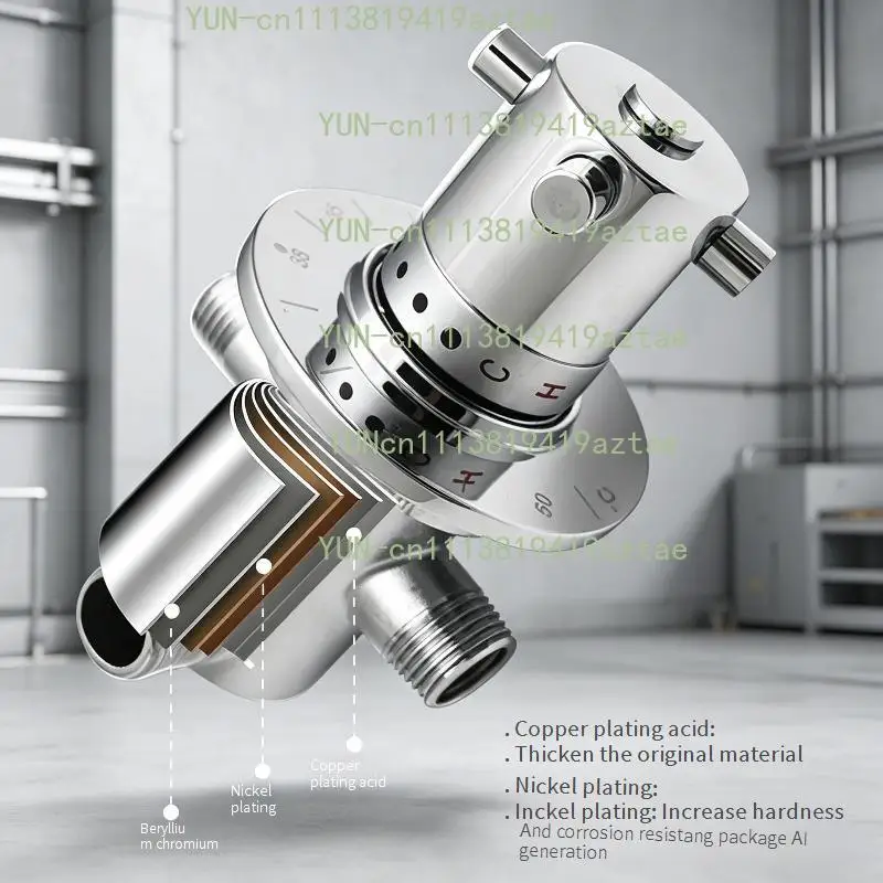 Thermostatic Mixing Valve Wall Mounted Shower Tap Automatic Temperature Control Fitting For Bathtub Shower Panel Bathroom
