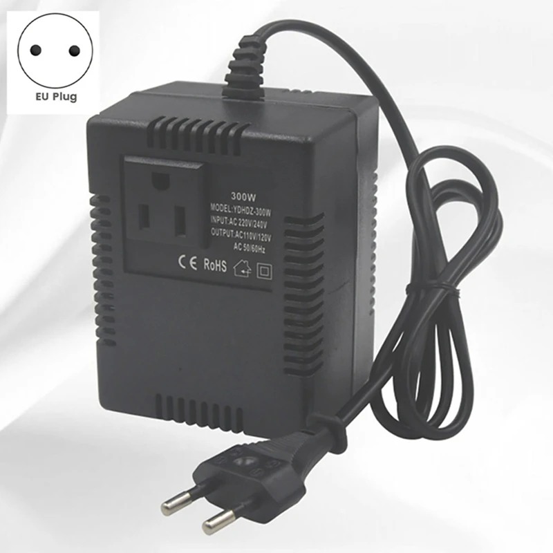 Power Transformer Voltage Regulator 220V To 110V Voltage Converter Step-Down Transformer Invert 200W EU Plug