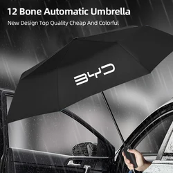 Car Folding Umbrella Fully Automatic Anti-UV Umbrellas For BYD M6 G3 G5 T3 F3 I3 F0 F6 S6 S8 E5 E6 G6 L3 S7 Tang Song Qing Yuan