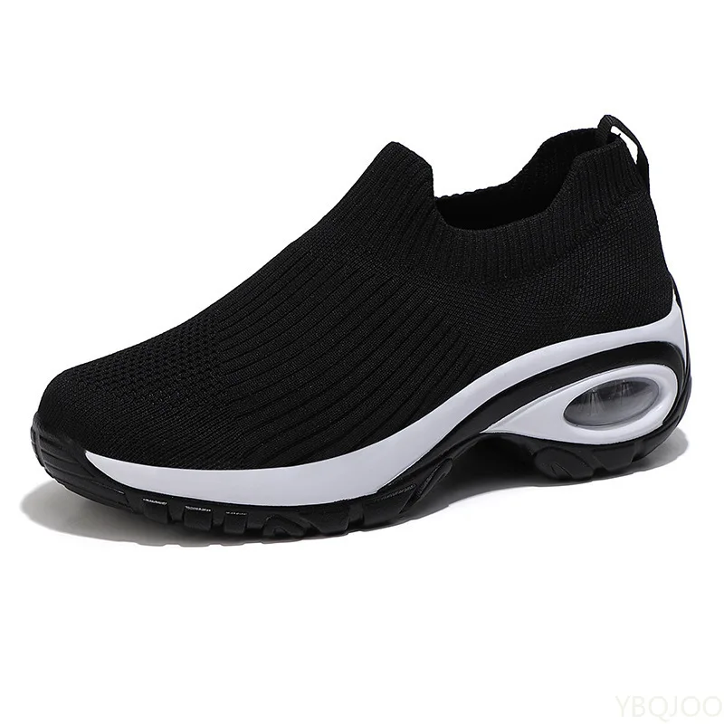 Große Größe Herbstmode Atmungsaktive Leichte Bequeme Damen-Freizeitschuhe Outdoor Mesh Flache Sohle Damen-Sportschuhe