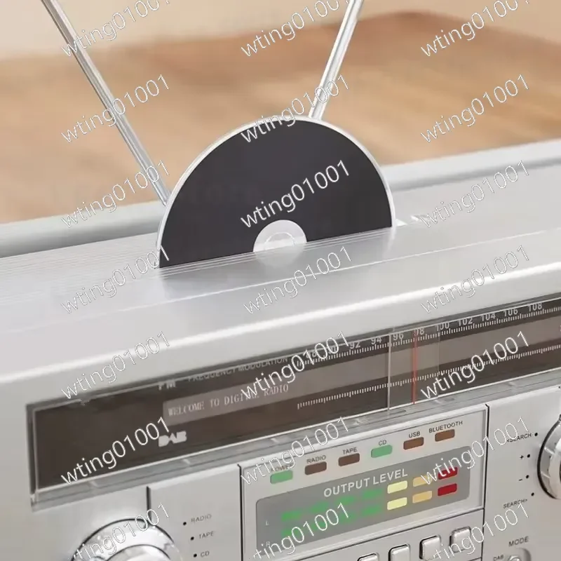 for GPO Brooklyn Retro Boombox Portable Stereo with Bluetooth Speaker FM Radio Cassette and CD Player Vintage Style Audio