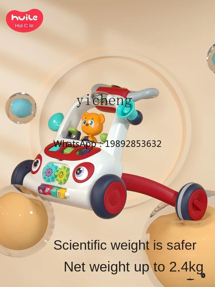 ZZ Baby Walker Trolley Baby Multi-Functional Anti-O-Leg Anti-Rollover Walker Walking Toy