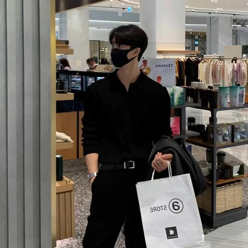 

Мужской длинный свитер irt с воротником, вязаный свободный крой, повседневная весна 2024, молодежная повседневная одежда Full Sve Vitali Sle