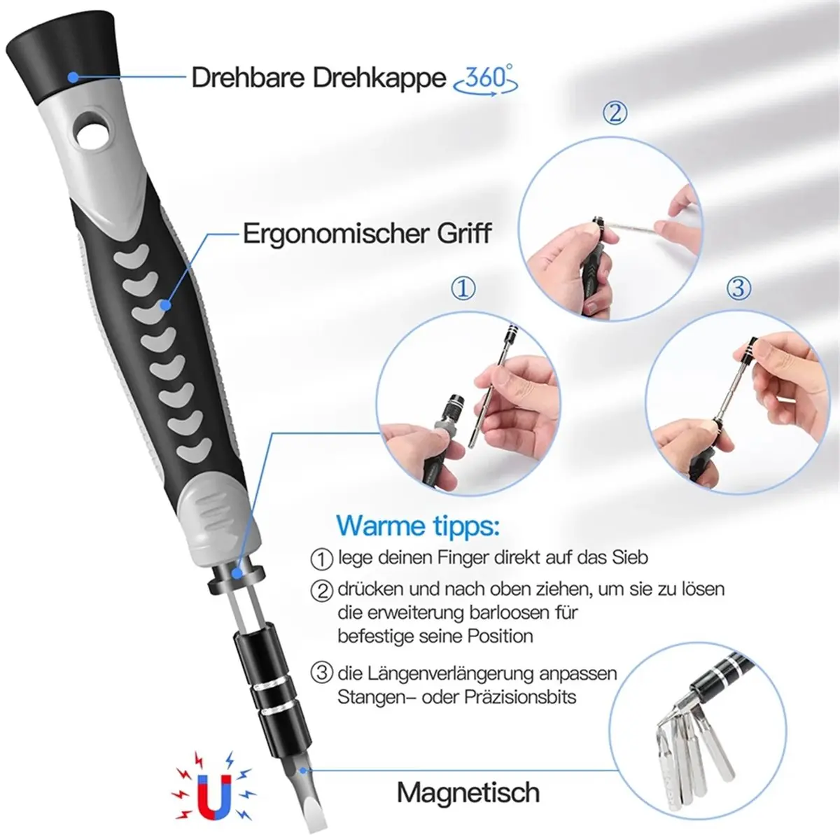 Multi-use Gear 130 in 1 Screwdriver Set Portable Hand Tool Kits Magnetic Bits Mine Small for Mobile Cell Phone PC Watch Repair B