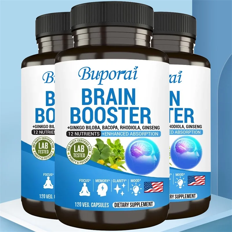 

Helps Improve Cognitive Performance, Stress Relief and Brain Memory, Concentration and IQ Supplement