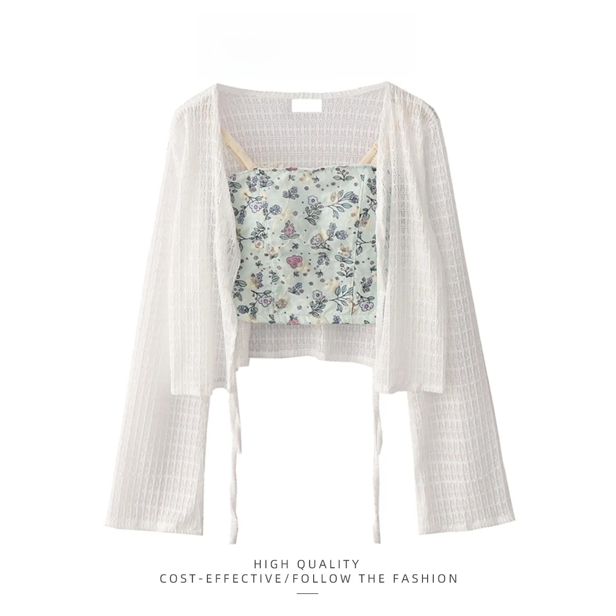 سترة PAIXIANG نسائية صيفية خفيفة الوزن للحماية من الشمس مع سترة بحزام وملابس خارجية شفافة للمناسبات غير الرسمية