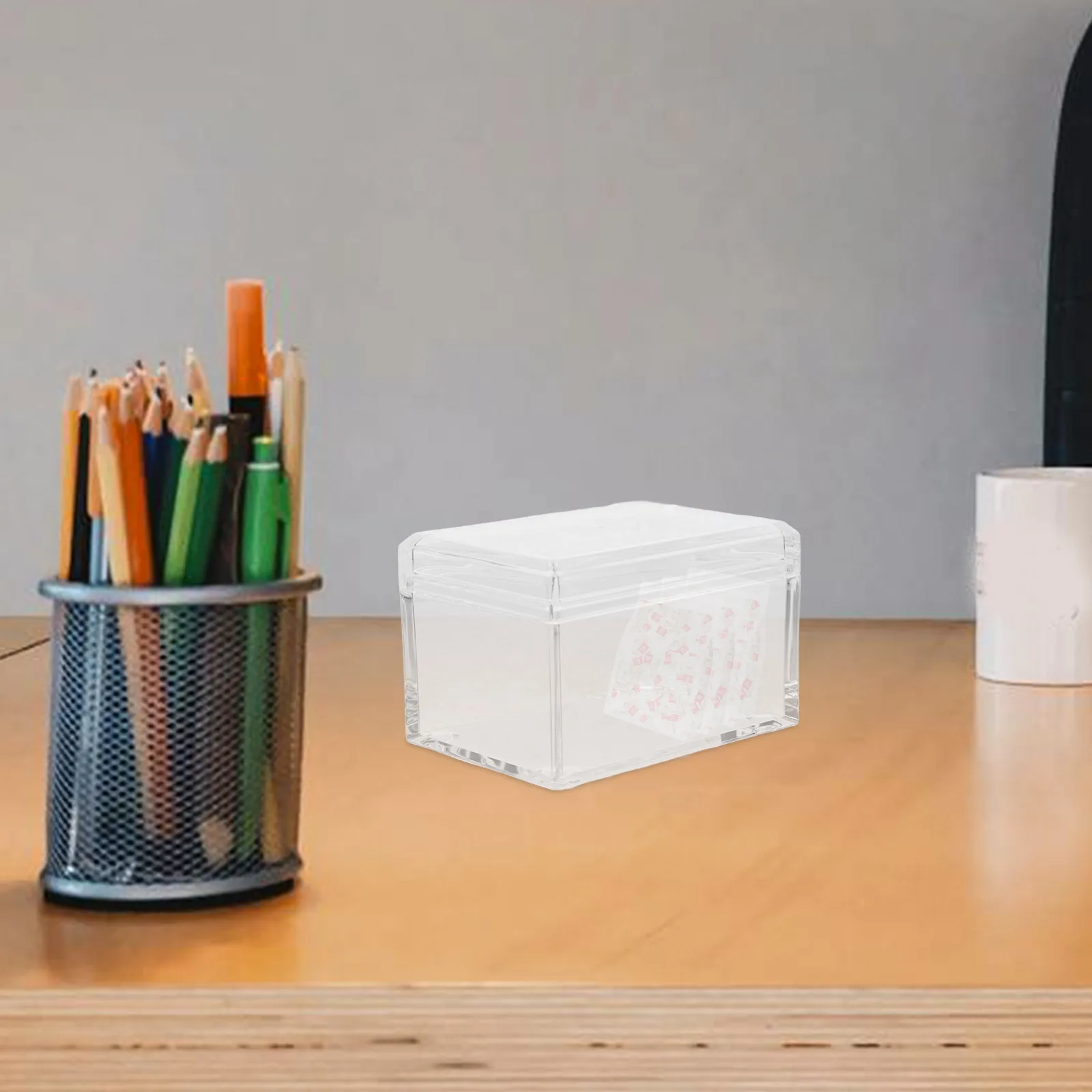 

Tea Bag Storage Box Coffee Condiment Organizer Desktop Acrylic Container For Home Counter Bar Compact Sugar Bag Stand