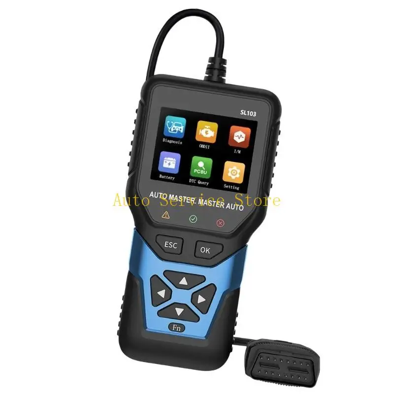 462A Portable Car Code Reader Emission Test Ready For Annual Vehicle Inspection Tool