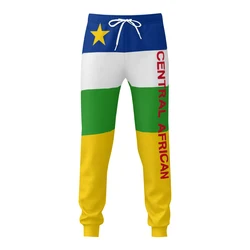 Mens Sweatpants Central African Republic Flag Pants with Pockets Joggers Soccer Football Sports Sweat With Drawstring