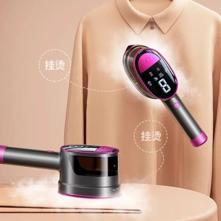 Portable Small Garment Steamer, Powerful Steam Iron for Home & Dorm, 30s Fast Preheat & Multi-Fabric Wrinkle Removal Machine
