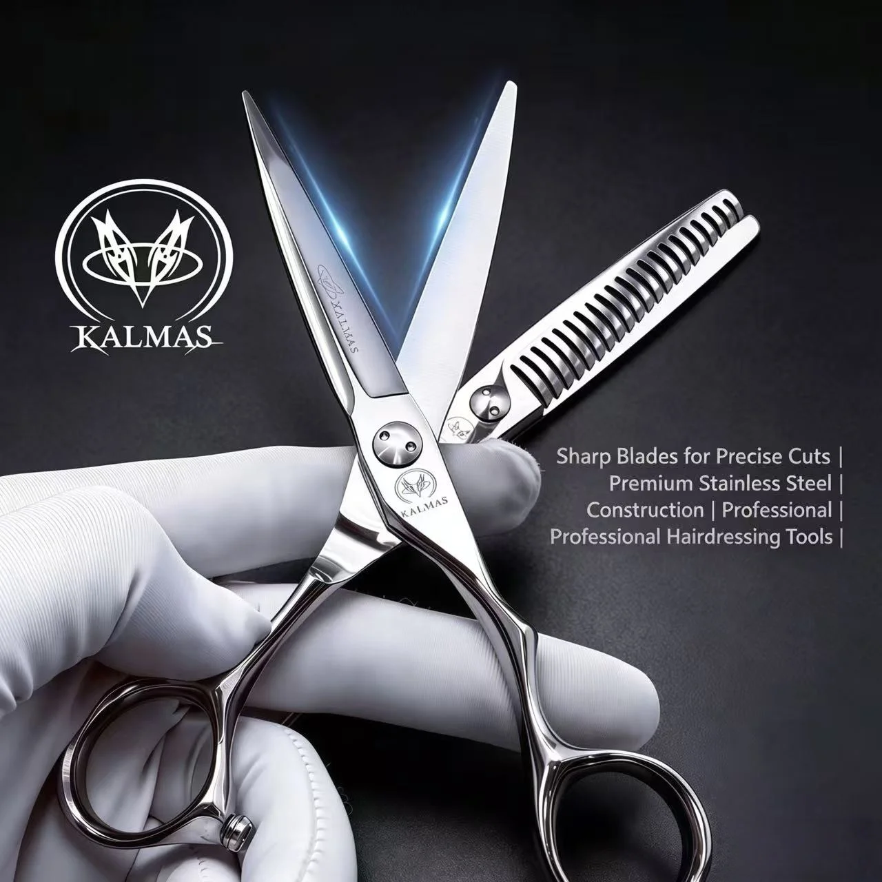 

KALMAS Professional Hair Clipper with VG10 Steel Sharp BladeHigh-Quality Hair Trimmer Specifically Designed forHairdressers