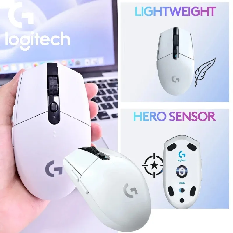 

Беспроводная игровая мышь Logitech G304/G305 | Датчик LIGHTSPEED & HERO с регулировкой 12000 DPI для высокоточной игры и работы в офисе