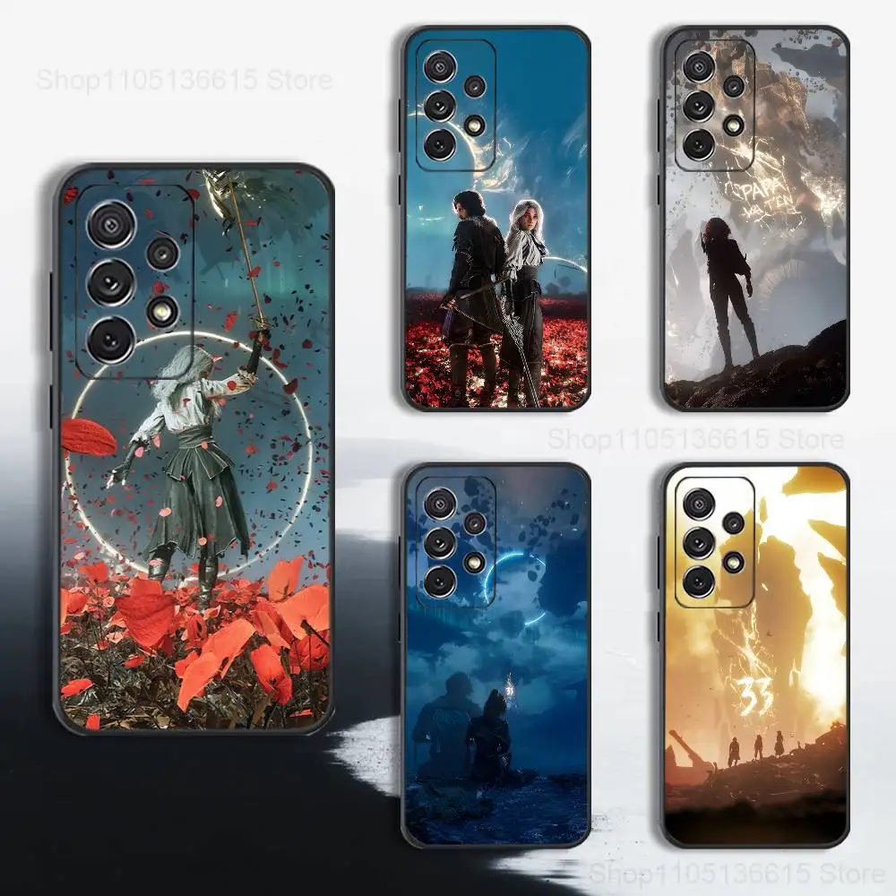 

C-clair Obscur Expedition-33 Phone Case For Samsung S25,S24,S23,S22,S21,S20,S10,Ultra,Plus,Lite,FE,Soft Silicone Black Cover