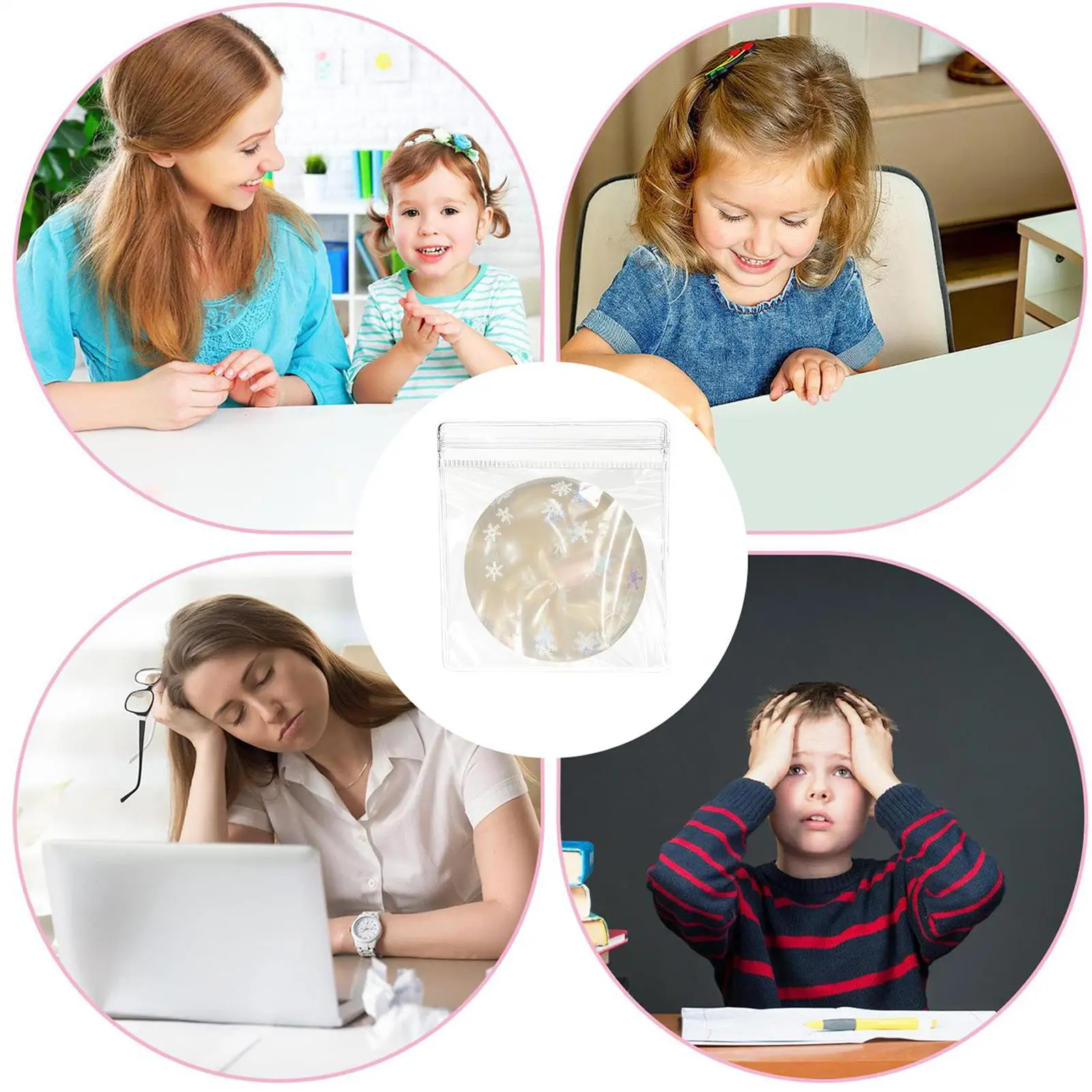 

Мягкий антистрессовый мяч-снежинка для снятия стресса, медленно восстанавливающий форму, для взрослых, детей, подростков, женщин, мужчин, для офиса