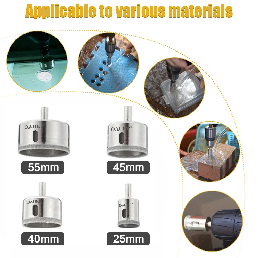 360 Degree Adjustable Universal Tile Marble Glass Ceramic Floor Drilling Hole Tools Hole Opener Locator Position Ruler Puncher