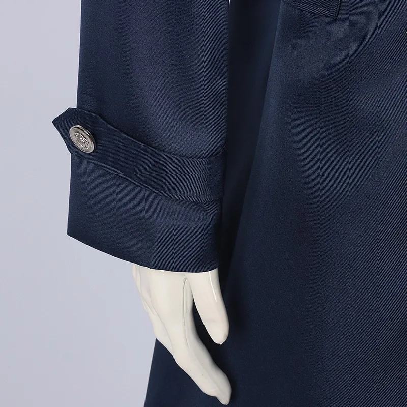 Medieval steampunk retro gótico casaco trench coat uniforme da era vitoriana médio longo traje de halloween