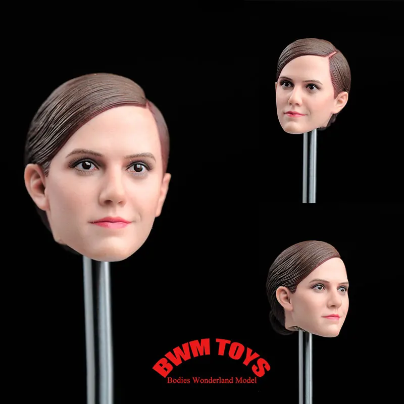 En Stock GACTOYS GC040 1/6 escala belleza estrella cabeza esculpir Sexy Emma Watson soldado femenino para cuerpo de muñeca de figura de acción de 12 pulgadas