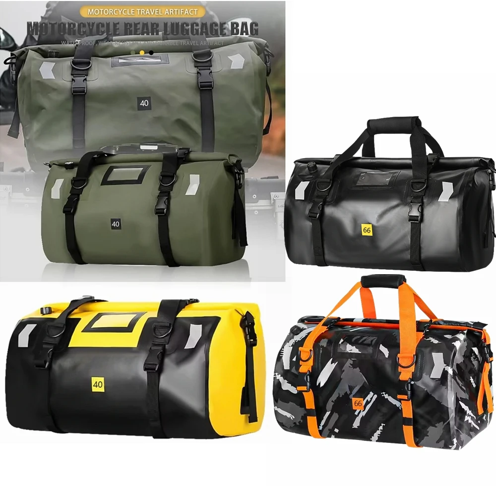 

R1200GS Motorcycle Waterproof Tail Bags Back Seat Bags Travel Bag Motorbike Scooter Sport Luggage Rear Seat Bag Pack 40L 66L