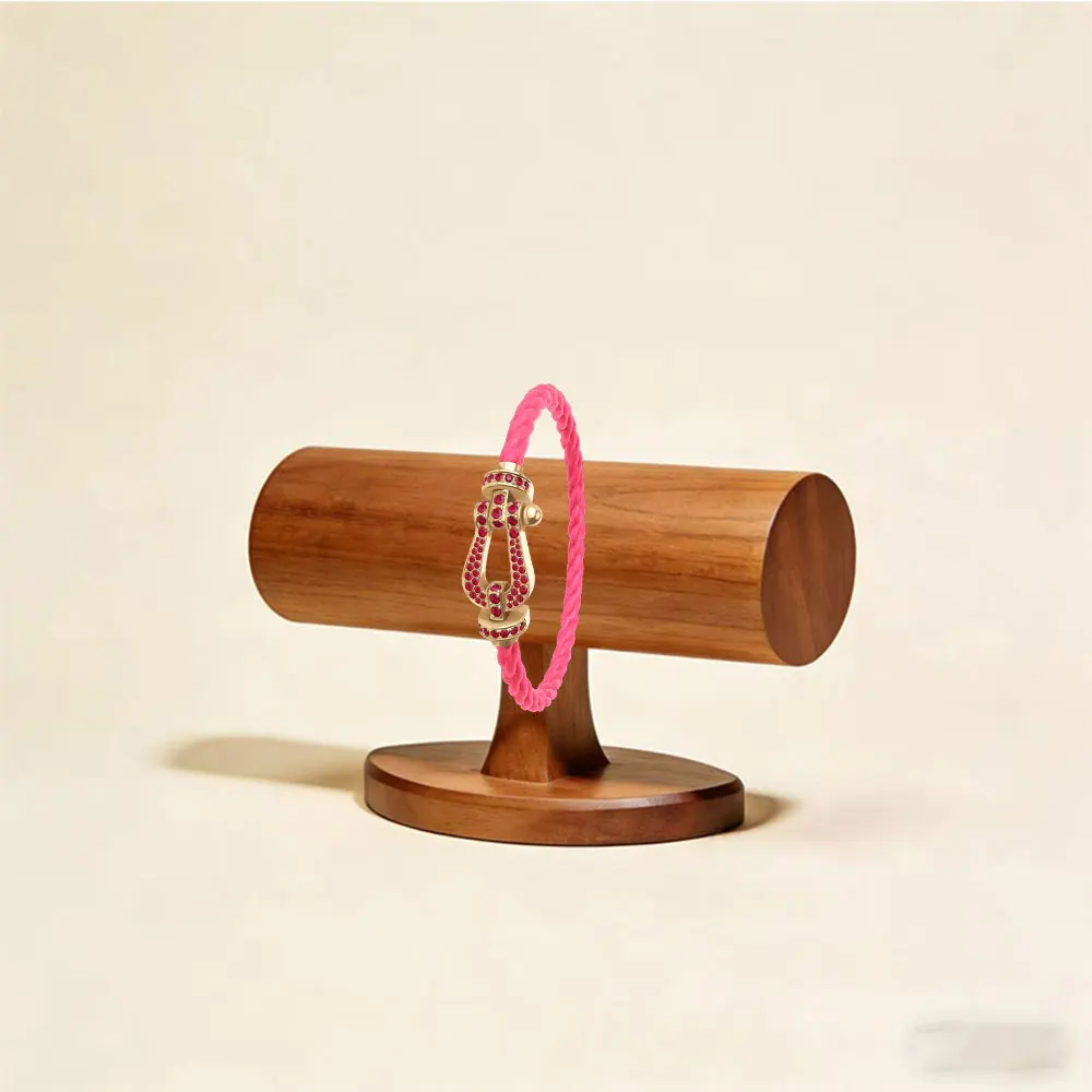 

Colorful diamond hoop necklace for couples, hand-woven bracelet. Luxury and trendy brand.