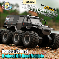 JJRC Amphibious RC Cars Remote Control Vehicle 8 Wheels Drive 2.4G RC Off Road Cars Water and Land Trucks Stunt Toy for Kid Gift