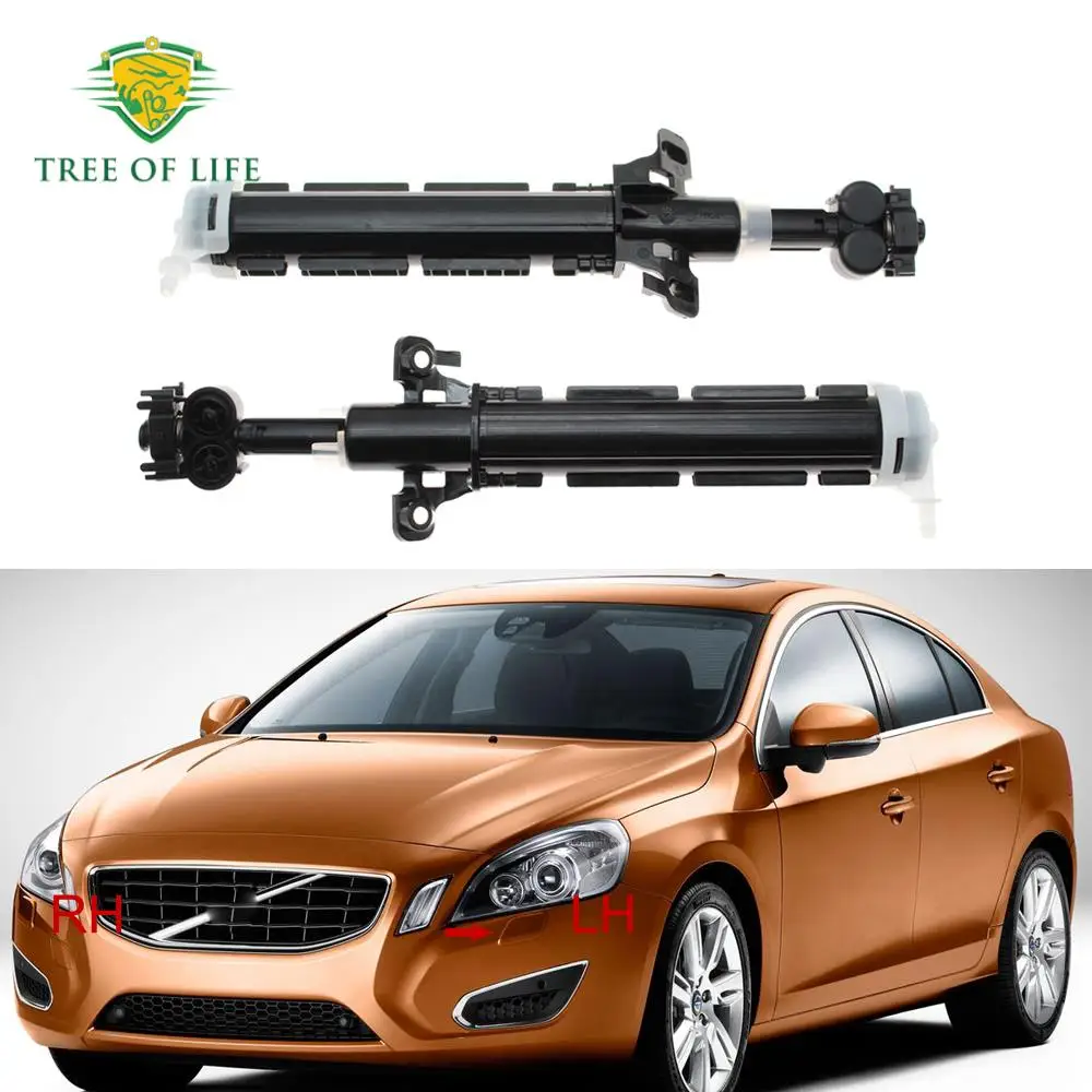 Para volvo s60 v60 2011 2012 2013 farol dianteiro arruela bomba bocal do atuador de limpeza por pulverização