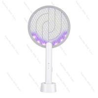 Multi-Functional Electric Mosquito Swatter, Mosquito Killer Lamp with Ultraviolet Light, Charging Fly Swatter and Bug Killer