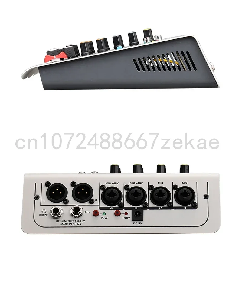 Live Stage KTV Audio Mixer for Pc 6 Channel Sound Table Mixing Card Digital Consoles Controller Professional Console Dj