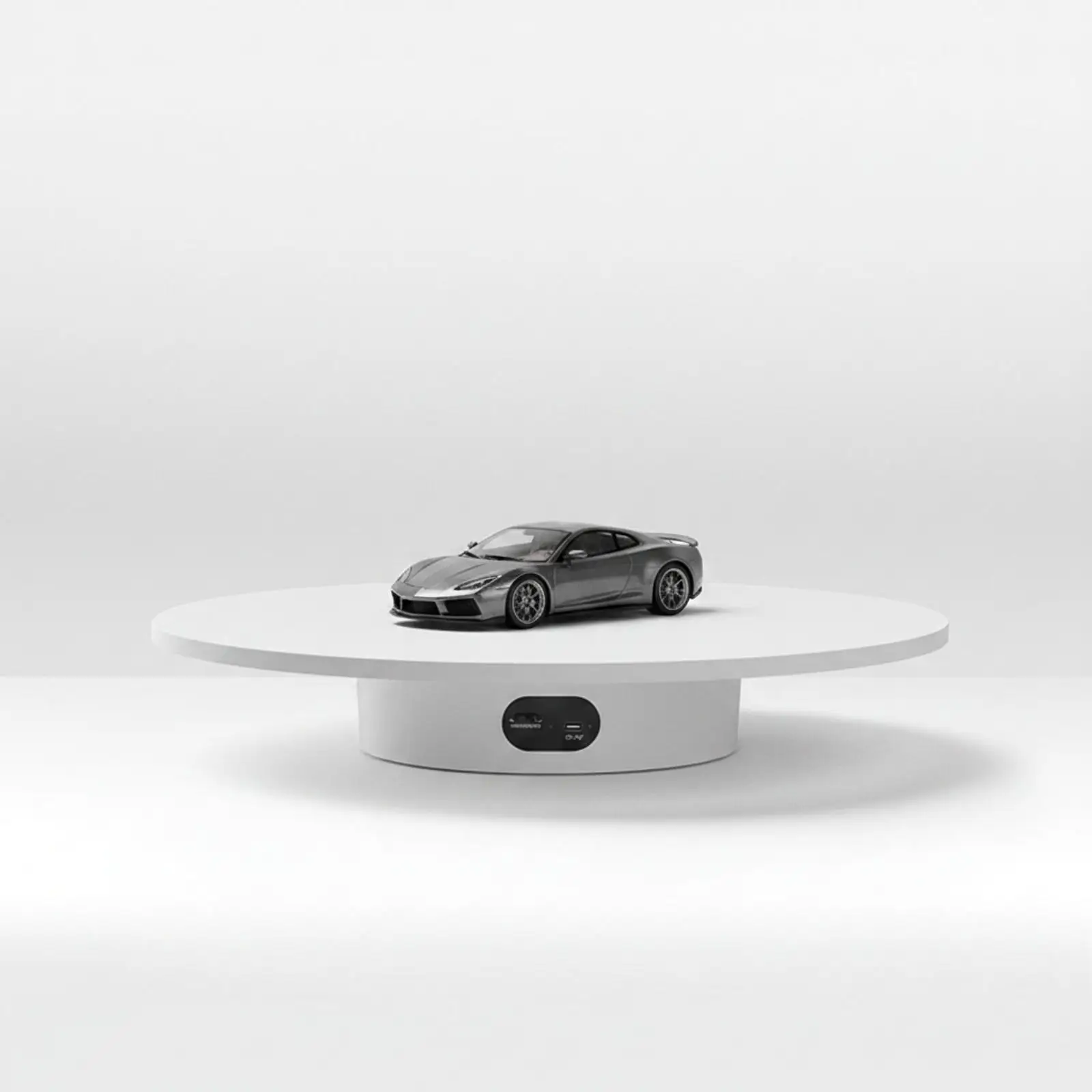Rotating Display Stand Electric Turntable 400mm Base for Photography Props 360 Degree Slow Rotation for Small Items Showcase
