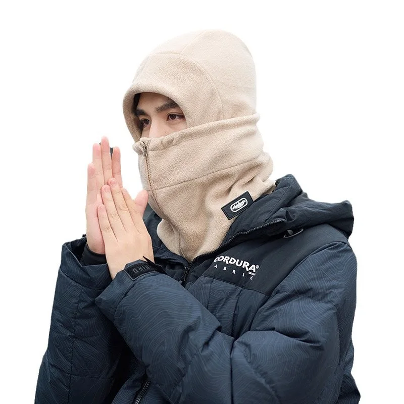 AliExpress Windproof Thermal Face Mask Winter Cycling Fleece Neck Warmer and Hat Set for Cold Weather Outdoor Riding Protection
