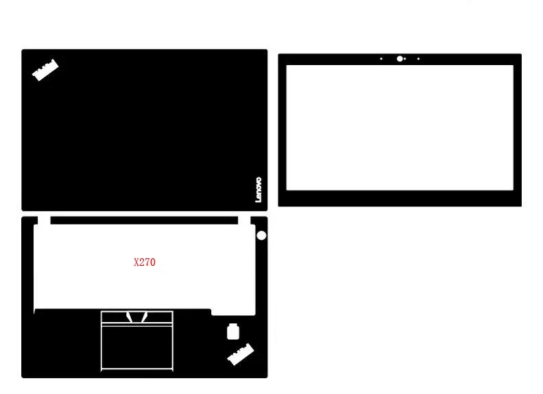 Pre-cut 1xTop+1xPalmrest+1xScreen Bezel Skin Sticker Cover Case Film For Thinkpad X280 X270 X260 X250 X240 X230