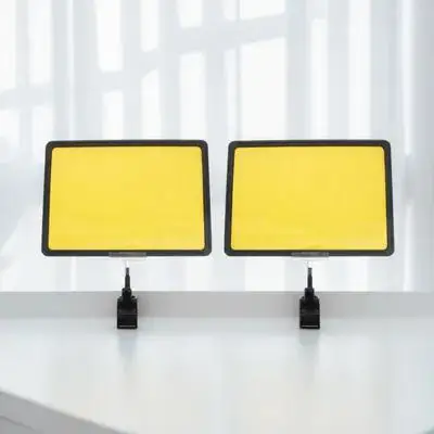 

2 шт. держатели ценников А4 из АБС-пластика, вращающиеся зажимы для полок, пластиковые держатели для этикеток для супермаркетов и розничной торговли, многоразовые, стираемые ценники