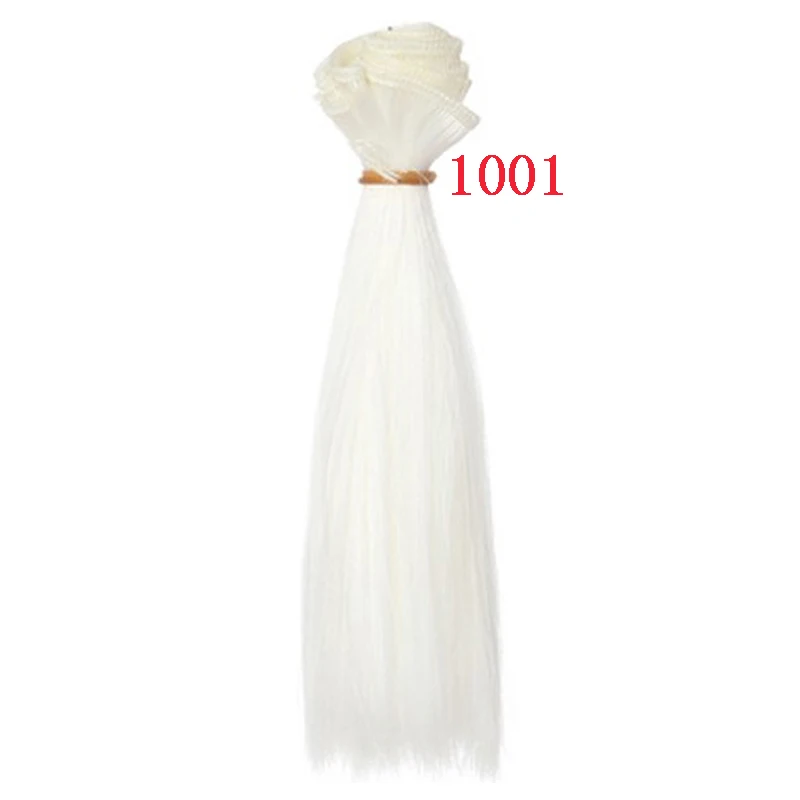 5 cm, 15 cm, 25 cm, Schwarz, Gold, Braun, Khaki, Weiß, Grau, kurzes, glattes Puppenhaar für Stirn, Pony, Puppenhaare