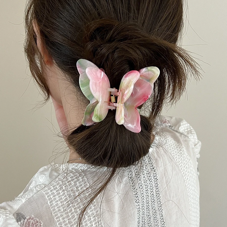 

Butterfly Hair Claw Clip for Women Fashion Headwear Hairpins Crab Barrettes French Style Hair Clips Headdress Hair Accessories
