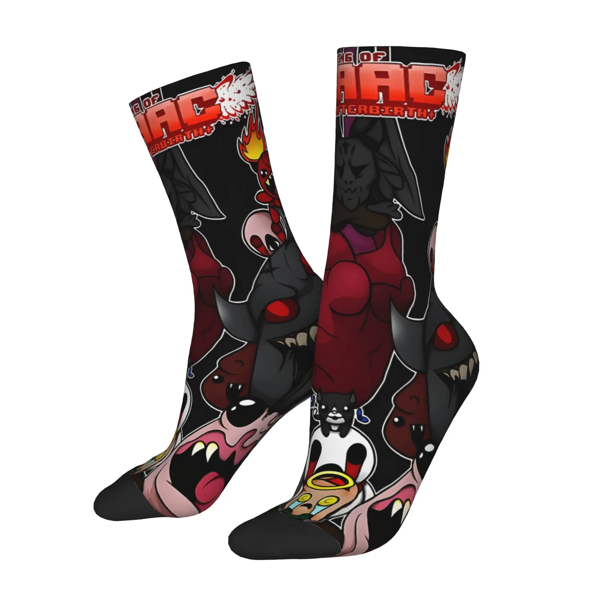 1 Pair Hip Hop Vintage Game  Crazy Men's Socks Unisex The Binding Of Isaacing Harajuku Seamless Printed Funny Novelty Happy Sock