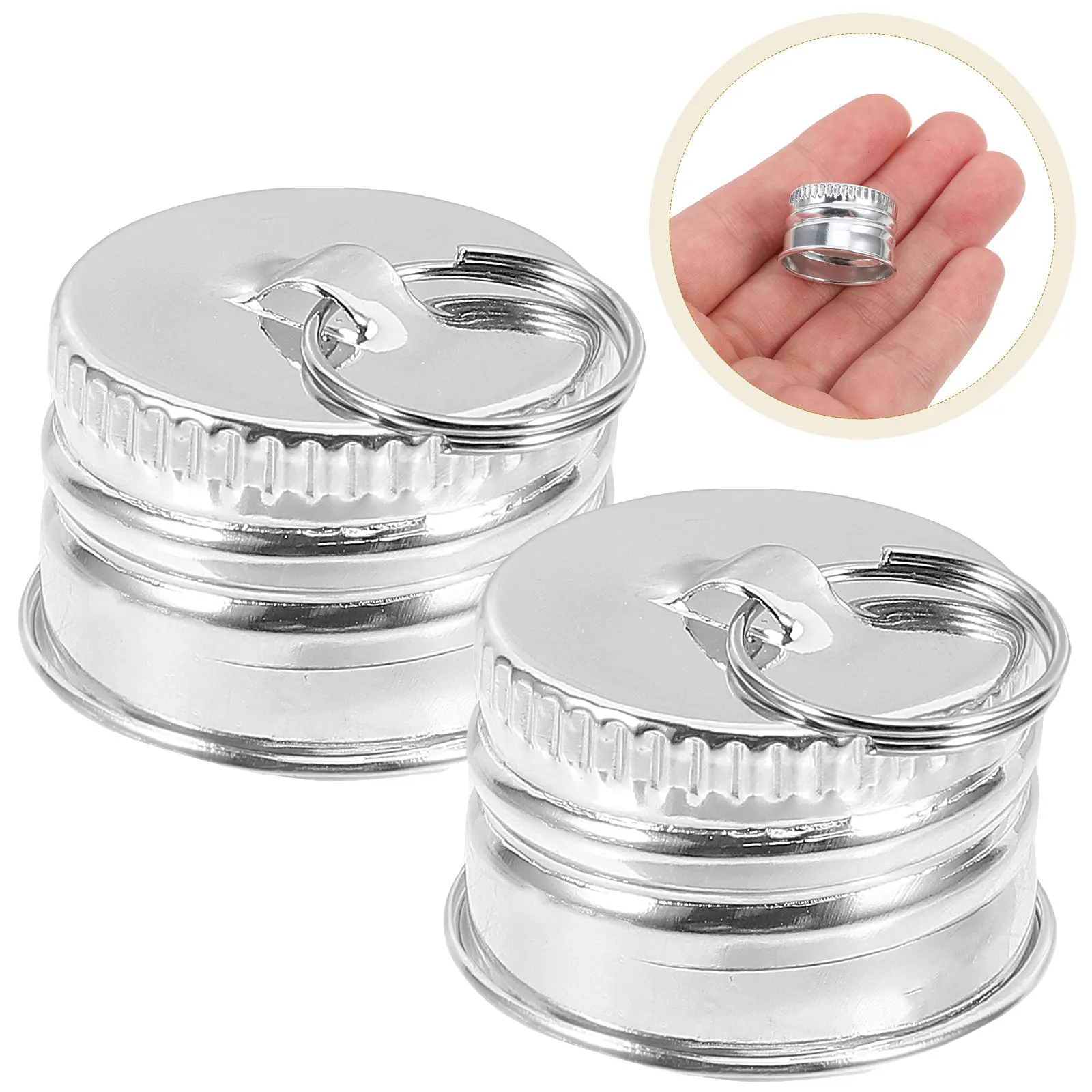 12Pcs Universal Aluminum Hook Caps Threaded Glass Bottle Covers Lamp Accessories Decorative Screw Caps Lamp Finial Replacement
