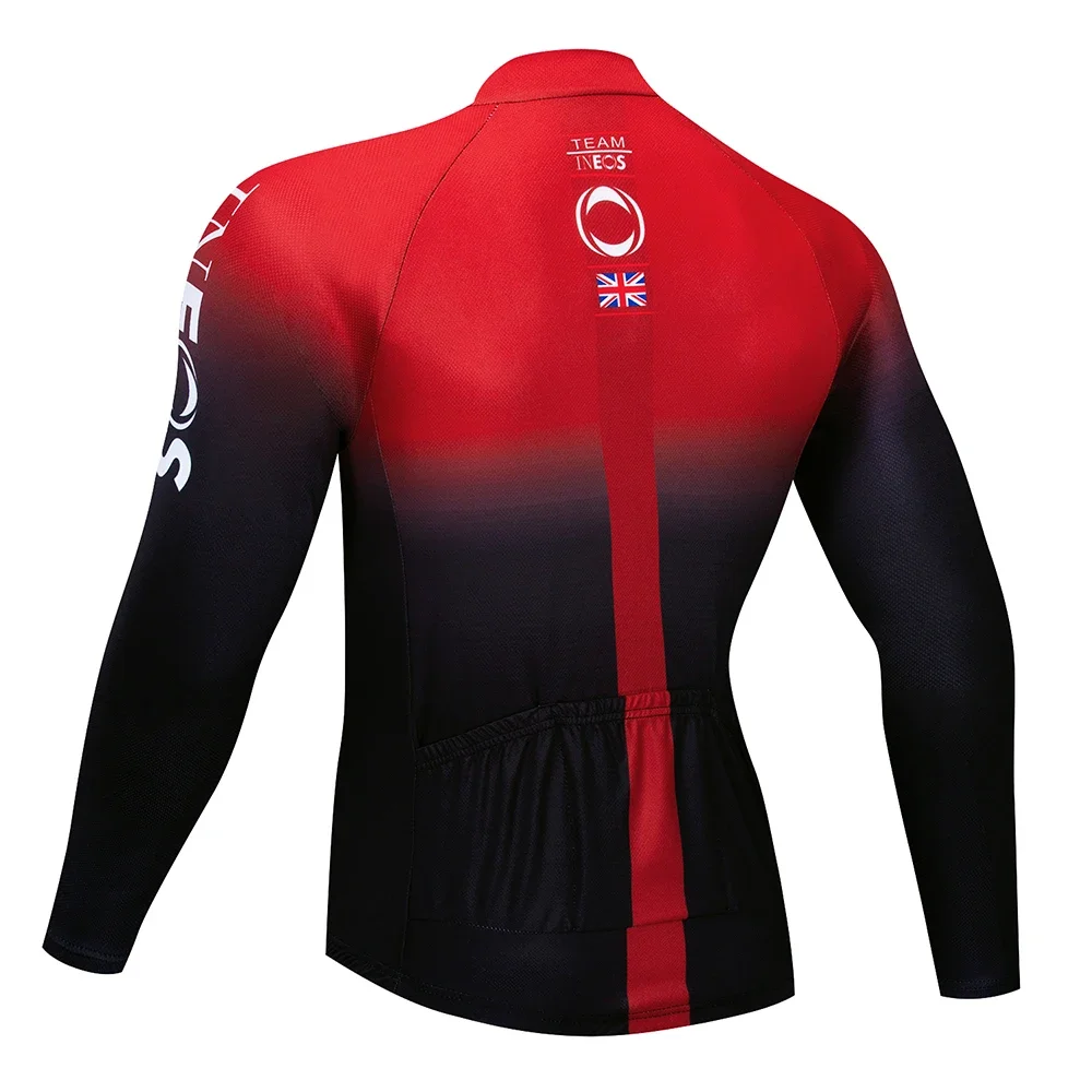 2024  Cycling Jersey Premium Long Sleeve Sweatshirt Cycling Suit Autumn Quick-Dry Racing Uniform Team Men Bicycle Clothing