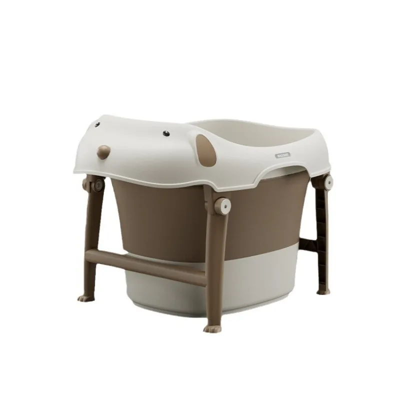 

Children's collapsible tub baby bath tub newborn baby bath tub toddler home sitting and lying down