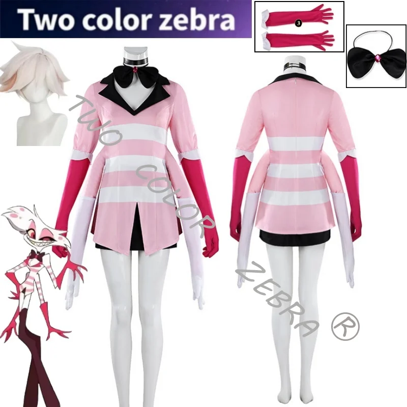 

Anime Hotel Dust Angel Cosplay Costumes Wig Four Arms Uniform Glove Accessories Set Halloween Comic Con Party Roleplay Outfit