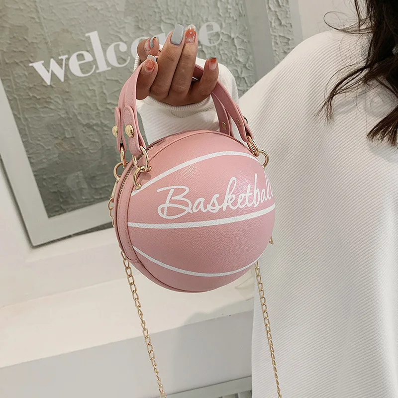 Lettera borsa a tracolla catena da basket rotonda nuova borsa stile moda per donna Messenger Crossbody di lusso Versatile di alta qualità