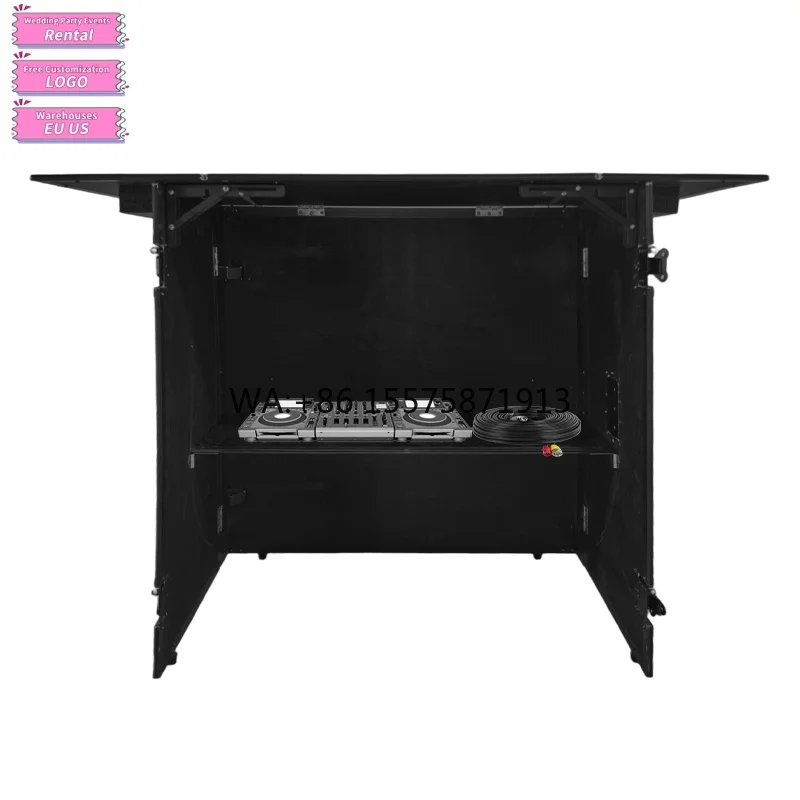 

New Portable Stage Folding DJ Booth for Bar Performance Events Party DJ Night