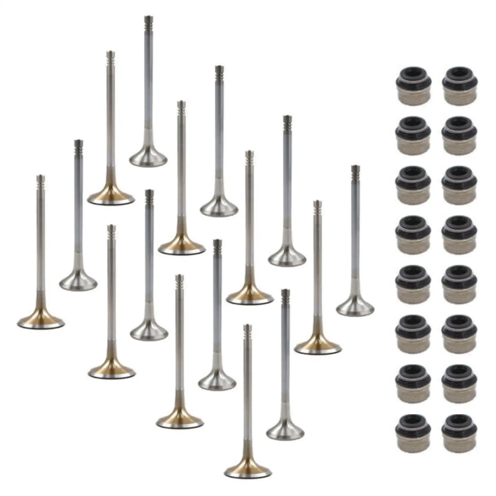 Pack of 16 Engine Intake Exhaust Valves Set Fit for Audi for vw 2.0T Fsi