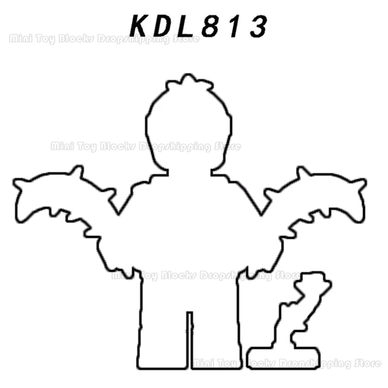 

KDL813 anime bricks mini action toy figures building blocks Assembly toys dolls gifts