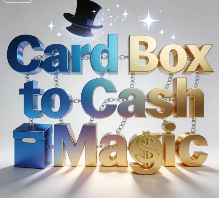 Card Box to Cash Magic Trick Visual Transformation Close Up Illusion Prop Magician Gimmick Money Change Effect