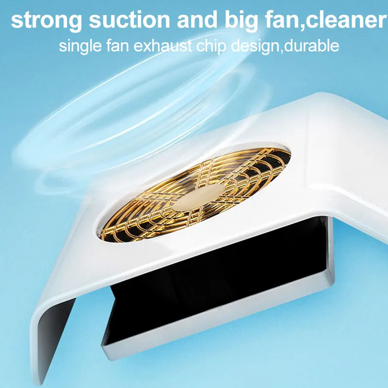 เครื่องดูดฝุ่นเล็บที่ทนทาน 40W พร้อมถุงเก็บทดแทน, เครื่องดูดฝุ่นแต่งเล็บแบบพกพาสําหรับเล็บ, ร้านเสริมสวยบ้านและการเดินทาง