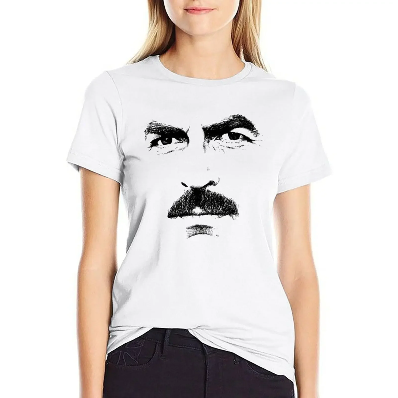 

thick mustache T-shirt tees aesthetic clothes oversized t shirts for Women