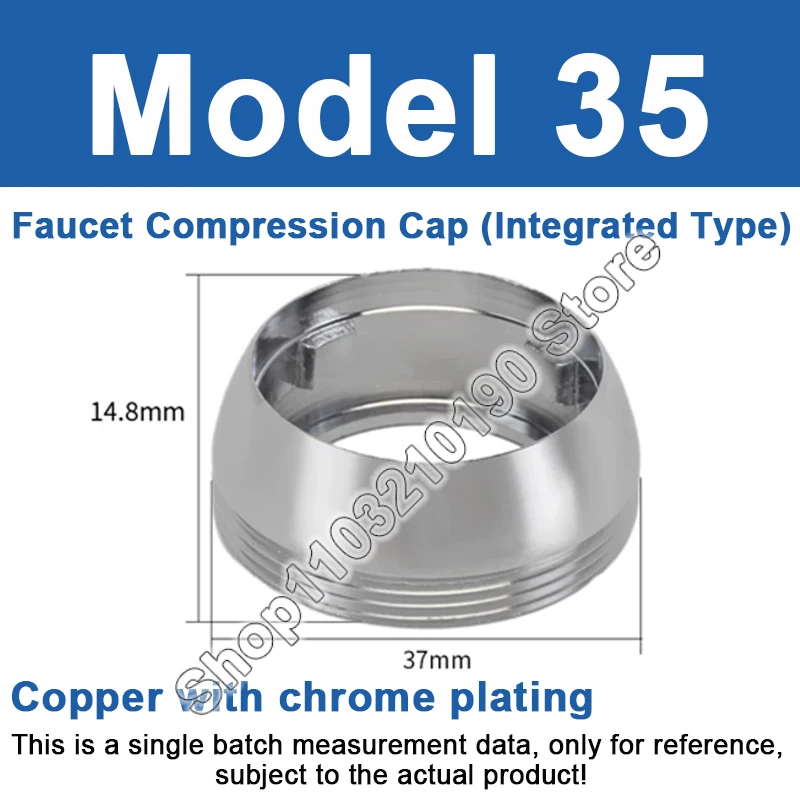 

1pc model 35 Faucet Compression Cap Integrated Type